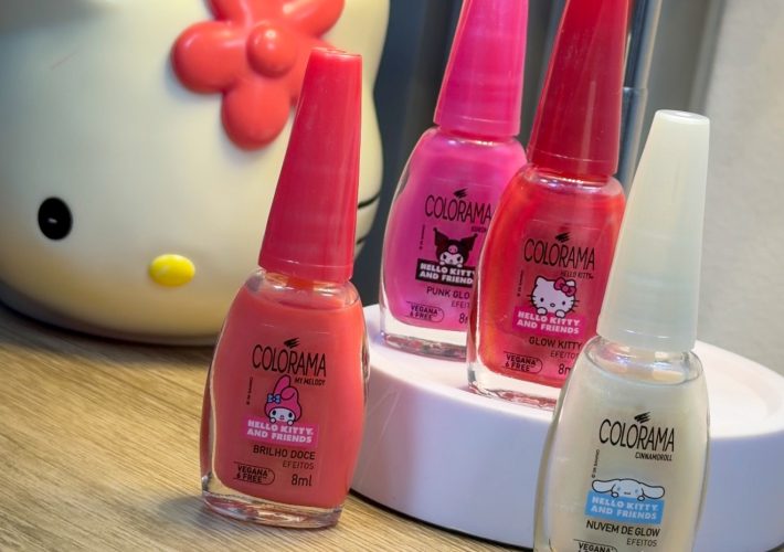 Os esmaltes da coleção Colorama Hello Kitty